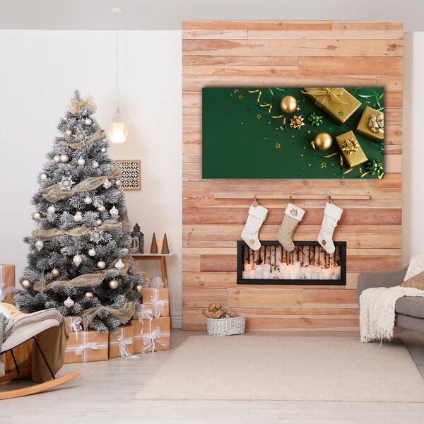 Tablou pe panza canvas Cadouri, decorațiuni, sărbători de iarnă