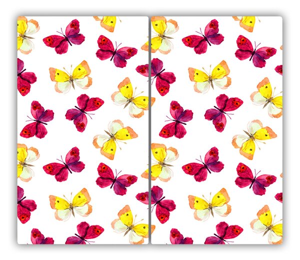 Tocator din sticla floare fluture