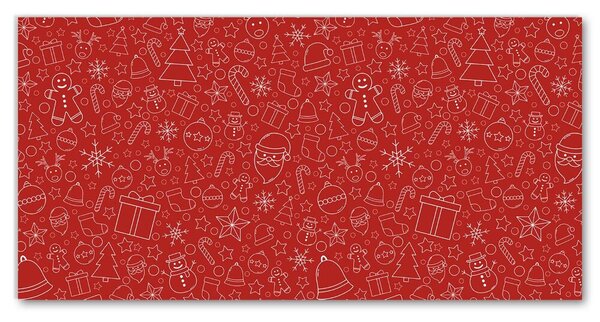 Tablou pe panza canvas Ornamente de Crăciun Decor de iarnă