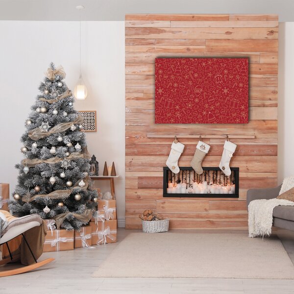 Tablou pe panza canvas Ornamente de Crăciun Decor de iarnă