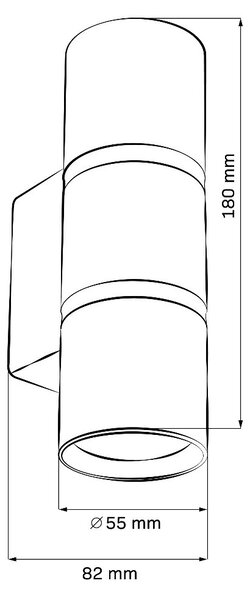 Goldlux Bamboo lampă de perete 2x10 W alb 324337
