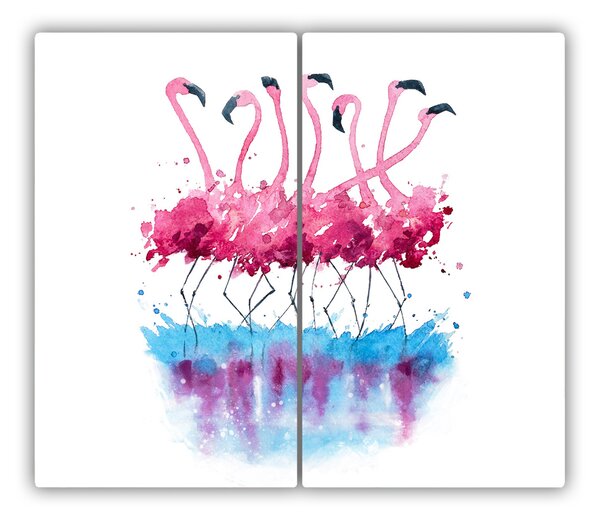 Tocator din sticla Flamingos