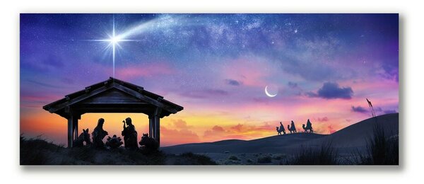 Tablou pe panza canvas Iisus Crăciunul grajd