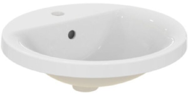 Ideal Standard Connect lavoar 48x48 cm rotund încastrat alb luciu E504201