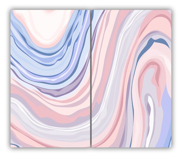 Tocator din sticla valuri abstracte