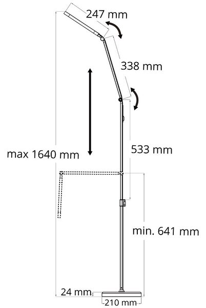 Goldlux Ferrara lampă de podea 1x13 W alb 327369