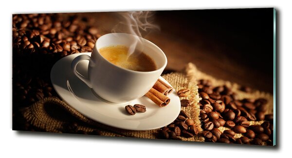 Fotografie imprimată pe sticlă Cafea într-o ceașcă