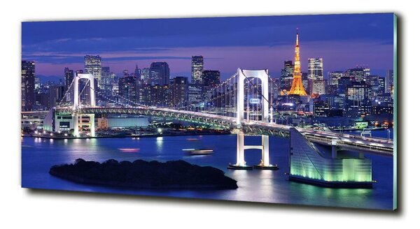 Fotografie imprimată pe sticlă Podul din Tokyo