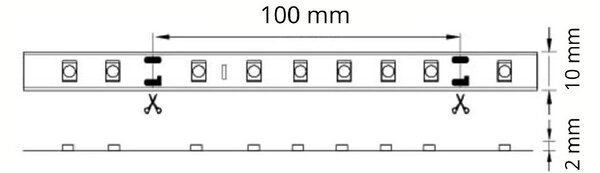 Goldlux bandă led 500 cm 28 W 309044