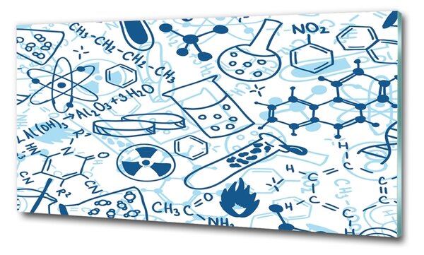Tablou sticlă fundal chimie