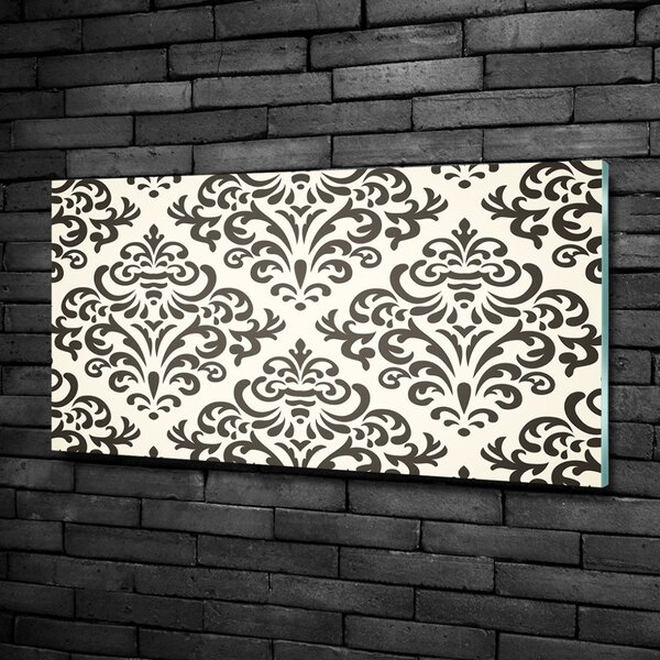 Tablou pe pe sticlă fundal ornamente
