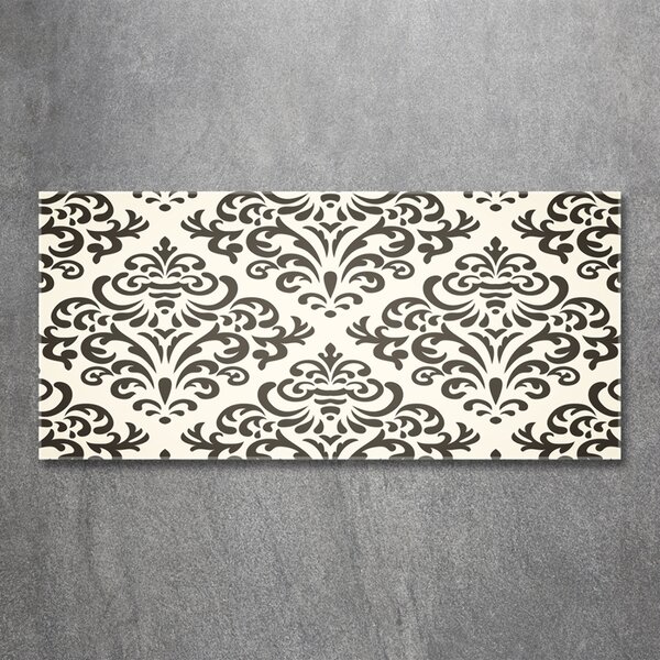 Tablou pe pe sticlă fundal ornamente