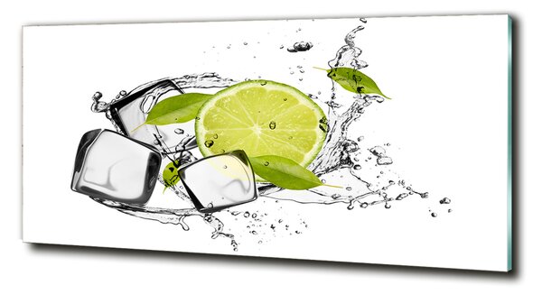 Fotografie imprimată pe sticlă Lime de gheață