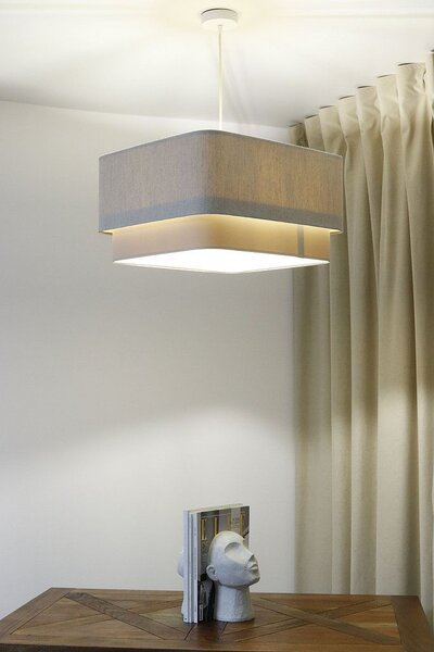 BPS Koncept Kwadro duo lampă suspendată 1x60 W cremos-bej KWD-002