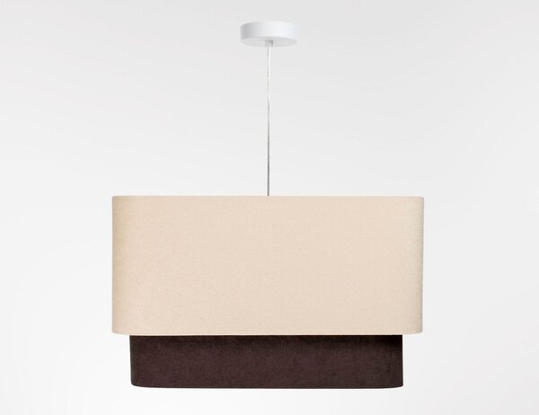 BPS Koncept Kwadro Duo Sue lampă suspendată 1x60 W auriu-maro-bej KWD-016
