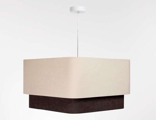 BPS Koncept Kwadro Duo Sue lampă suspendată 1x60 W auriu-maro-bej KWD-016