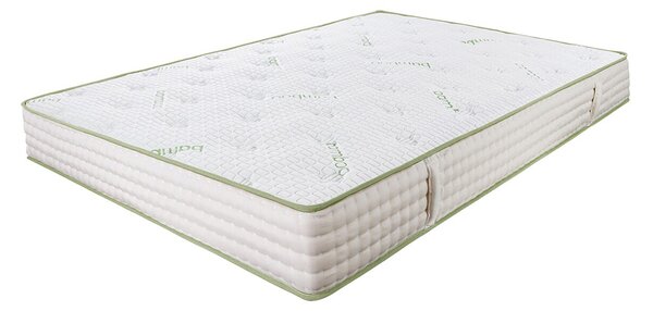 Saltea Ortopedica Green Future Premium Bamboo Memory Latex Pocket 160x200 cm, 7 zone, arcuri invelite, latex, medie, 26 cm, anatomica, husa antialergica