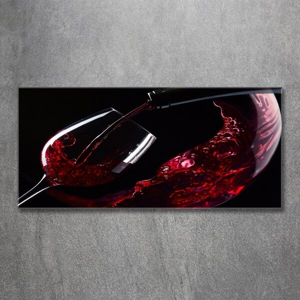 Tablou din Sticlă vin rosu