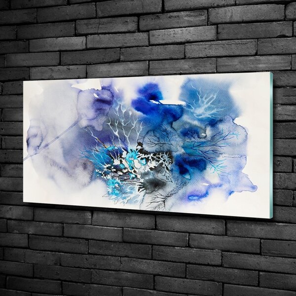 Fotografie imprimată pe sticlă flori abstracte
