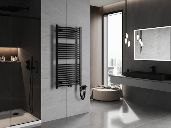 Mexen Ares, element electric de încălzire 1200x600 mm + tijă de încălzire 600 W, negru, W102-1200-600-2600-70