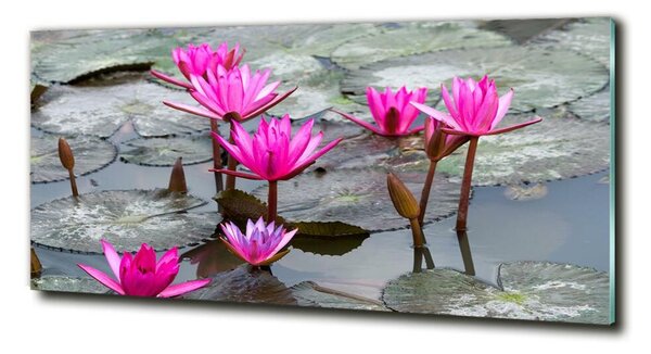 Tablou sticlă floare de lotus