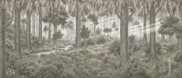 Fototapet Tablou reprezentând o pădure cu copaci și plante, Fototapet natură, Fototapet populare, t00834v2 - Tapeko.ro