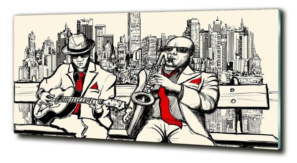 Fotografie imprimată pe sticlă New York Jazz