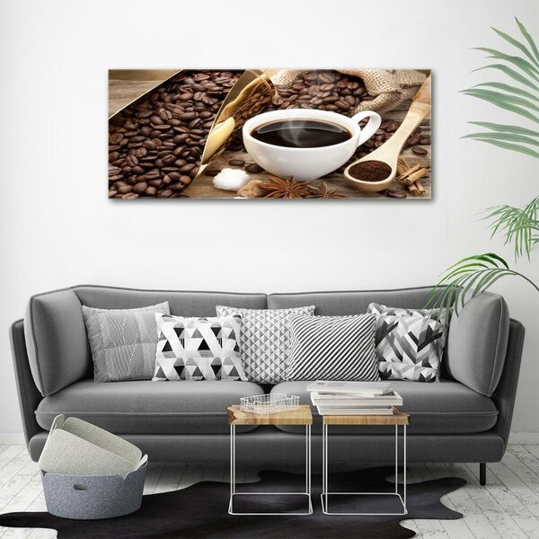 Tablou Printat Pe Sticlă ceașcă de cafea