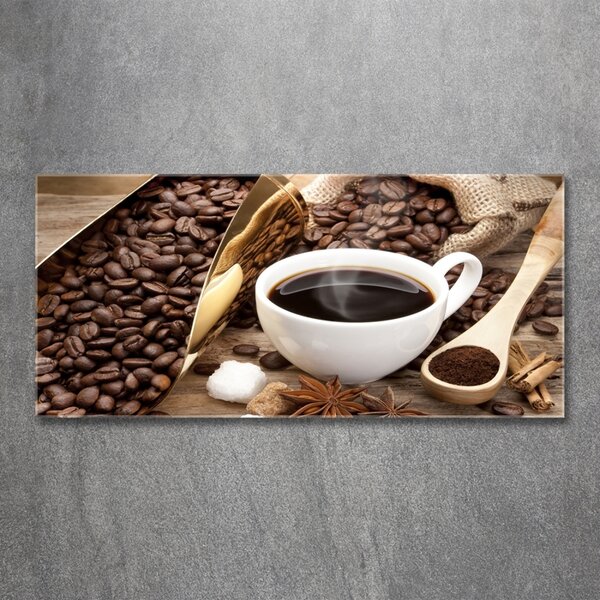 Tablou Printat Pe Sticlă ceașcă de cafea