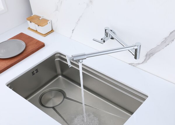Berg Pot Filler baterie bucătărie perete crom 830135