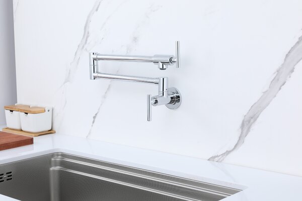 Berg Pot Filler baterie bucătărie perete crom 830135