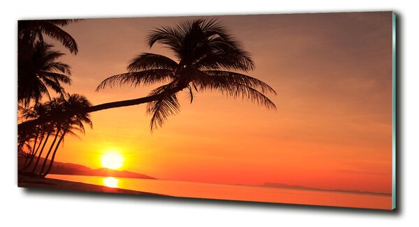 Fotografie imprimată pe sticlă Sunset Beach