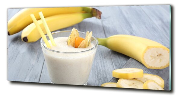 Tablou pe pe sticlă banane cocktail
