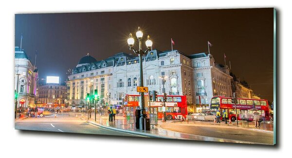 Tablou Printat Pe Sticlă Londra timp de noapte