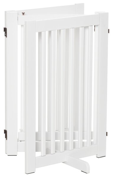 PawHut gard de siguranta, 3 panouri MDF, 155x 6 cm, alb | Aosom Romania