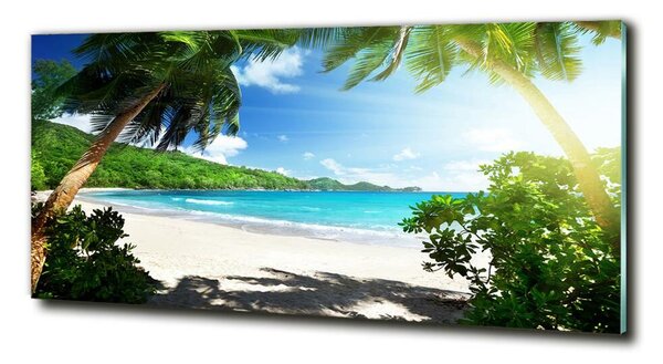 Tablou din Sticlă plaja Seychelles