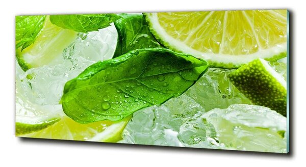 Tablou Printat Pe Sticlă Lime de gheață