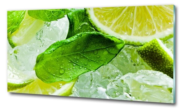 Tablou Printat Pe Sticlă Lime de gheață