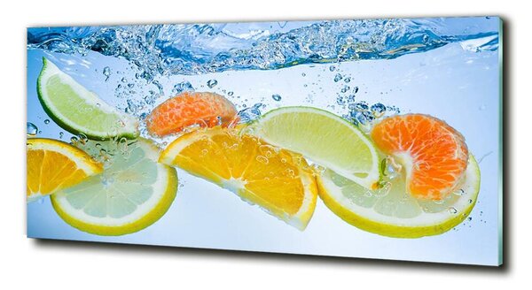 Tablou sticlă Citrus sub apă