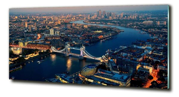 Fotografie imprimată pe sticlă vedere aeriană din Londra