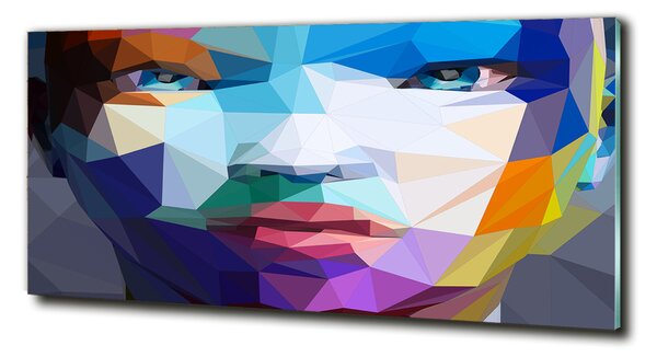 Tablou pe pe sticlă Abstracție femeie