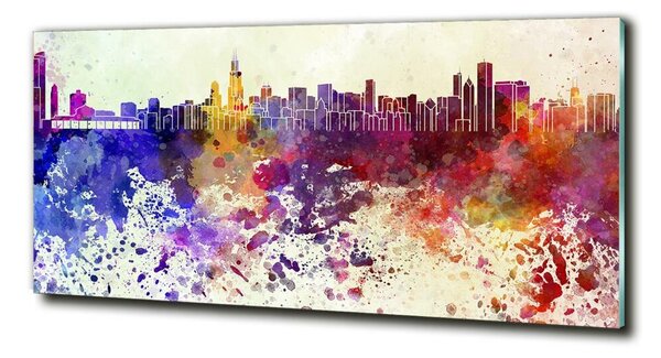 Tablou sticlă colorat Chicago