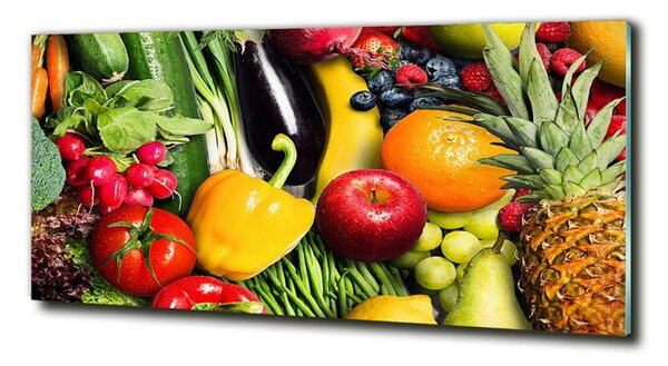 Fotografie imprimată pe sticlă Legume si fructe