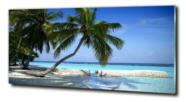 Tablou sticlă plaja tropicala