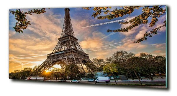 Tablou pe pe sticlă Turnul Eiffel din Paris