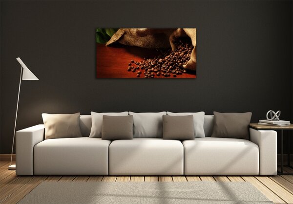 Fotografie imprimată pe sticlă Boabe de cafea