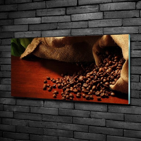 Fotografie imprimată pe sticlă Boabe de cafea