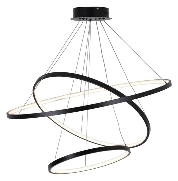 Lustră LED pe cablu LEA LED/60W/230V 4000K d. 80 cm negru