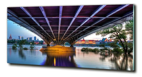 Tablou sticlă Bridge în Varșovia