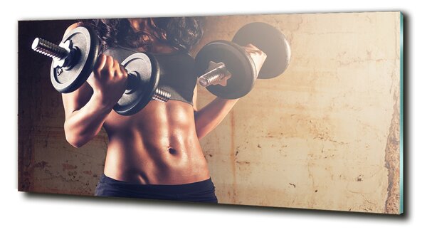 Tablou Printat Pe Sticlă Clădire musculare